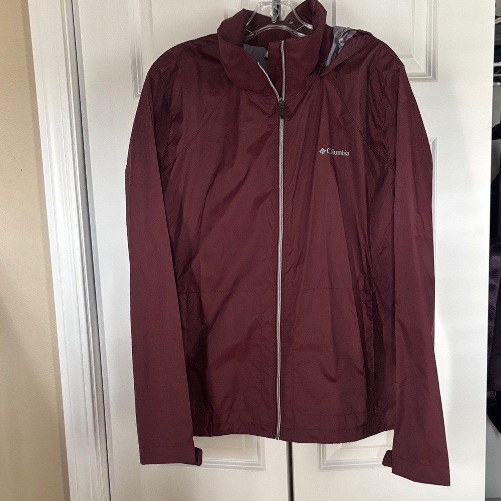Columbia Burgundy Raincoat